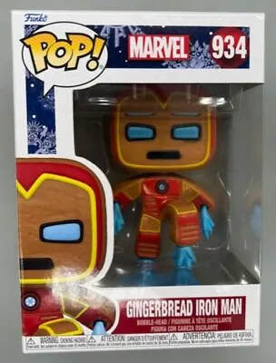 Buy Funko POP #934 Gingerbread Iron Man - Marvel Christmas With POP Protector • 13.99£