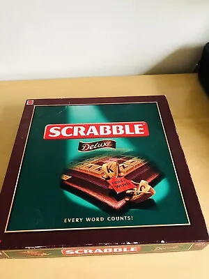Buy Scrabble Deluxe Board Game - SEE DESCRIPTION - Mattel - Not Complete • 51.99£