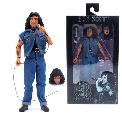 Buy NECA AC/DC Bon Scott Highway To Hell 8  Clothed Action Figure Rock Star Toy • 29.99£