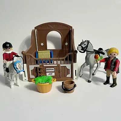 Buy Playmobil Small Horse Stable With Horse & Pony + Trainer And Little Girl • 8.99£