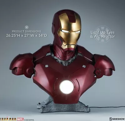 Buy Sideshow Iron Man Mark III Figure Bust 1:1 New Statue • 1,799.99£