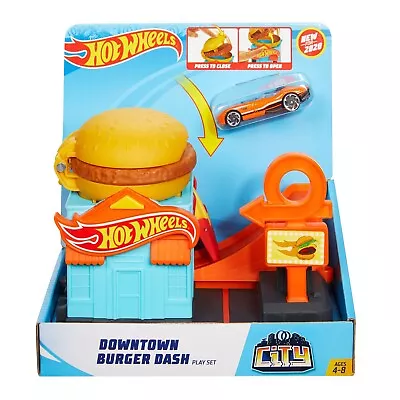Buy Hot Wheels Downtown Burger Dash Playset • 30.82£