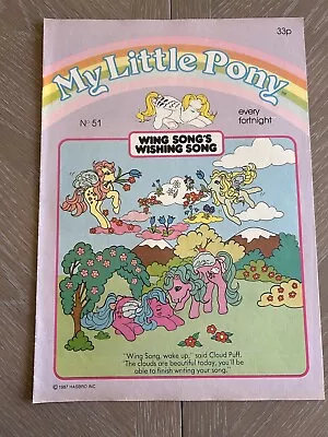 Buy Vintage My Little Pony G1 Comic Magazine UK Hasbro 1987 Issue No 51 • 5£