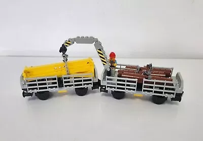 Buy Lego Train Crane Log + Beam Trucks 60098 60336 60198 7898 7939 60337 3677 60052 • 44.99£