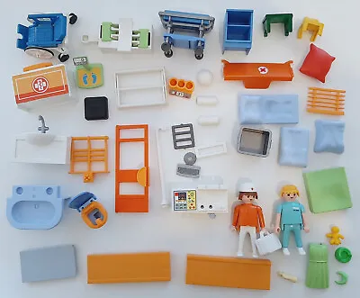 Buy Playmobil Childrens Hospital Accessories Bits & Pieces Bundle • 11.99£