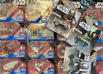 Buy Hot Wheels Star Wars Character Cars, Real Riders & Space Ships 1:64 Diecast • 8.99£