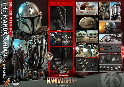 Buy Hot Toys 1/4 Star Wars Qs017 The Mandalorian & Grogu Deluxe Edition Figure • 659.99£