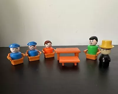 Buy Vintage Fisher Price Little People Toys Figures Furniture Bundle X11 Pieces • 5£