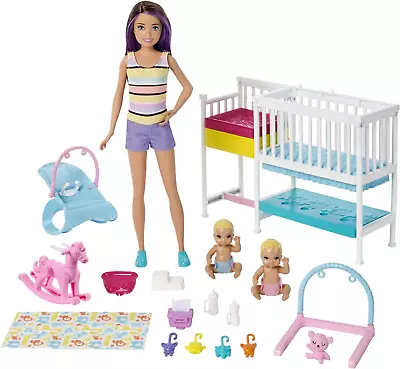 Buy Barbie FXH05 Babysitters Inc Playset With Bathtub, Babysitting Skipper Small...  • 21.19£