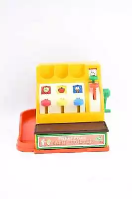 Buy 1974 Fisher Price Cash Register Game With 5 Coins (Missing 1 Blue) • 36.38£
