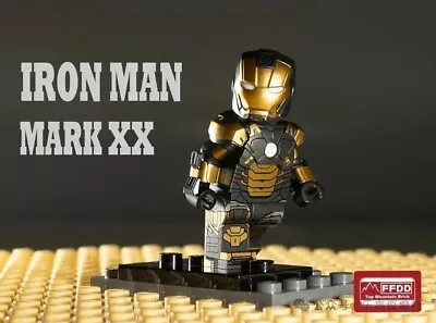 Buy Top Mountain Brick Iron Man Mark 20 Custom LEGO Minifigure • 86£