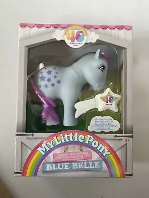 Buy My Little Pony G1 40th Anniversary Reissue Blue Belle Pony Boxed • 19.99£