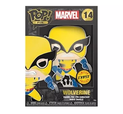 Buy Funko Pop! Pin Marvel X-MEN Wolverine #14 CHASE Enamel Pin Badge - SEALED! • 9.99£