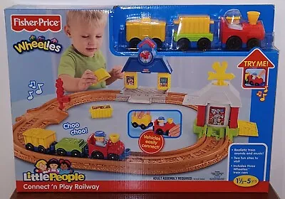 Buy Fisher Price Little People Wheelies Connect N Play Railway Set HTF BNIB • 45£