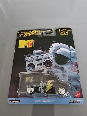 Buy 2024 Hot Wheels Premium Pop Culture MTV Dairy Delivery Real Riders  • 3£