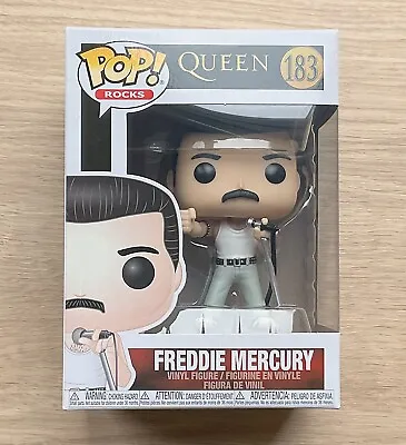 Buy Funko Pop Rocks Queen Freddie Mercury Radio GaGa #183 + Free Protector • 24.99£