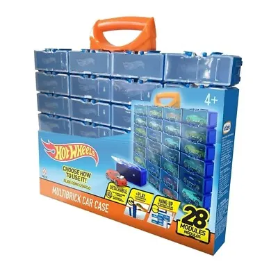Buy Hot Wheels 1:64 Scale Multibrick Case Storage, Sealed Pack Of 28 (cars Not Incl) • 23.99£