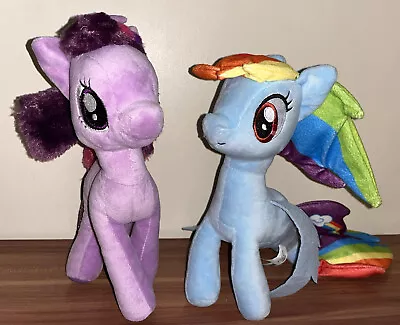 Buy My Little Pony Plush X2 Twinkle Sparkle & Rainbowdash Mermaid • 15.99£
