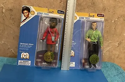 Buy Star Trek Captain Kirk & Lt Uhura , TOS MEGO 8 Inch Action Figures, Set Of 2 • 19.99£
