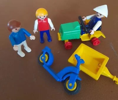 Buy Playmobil Assorted Children + Scooter Tractor Cart (All Incomplete) • 0.99£