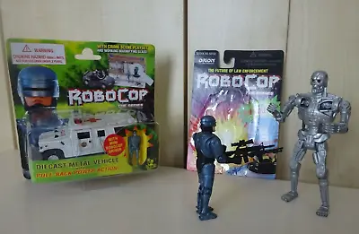 Buy Robo Cop Ambulance And Robo Cop Figure Open Cards + Terminator2 T800 Kenner 1991 • 39£