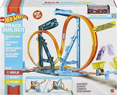 Buy Hot Wheels Track Builder Infinity Looping Racing Circuit Toy Car Games • 111.26£