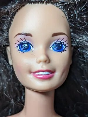 Buy Vintage Barbie Doll - BROWN HAIR - PURPLE BLUE EYES - MATTEL -CHINA • 27.58£