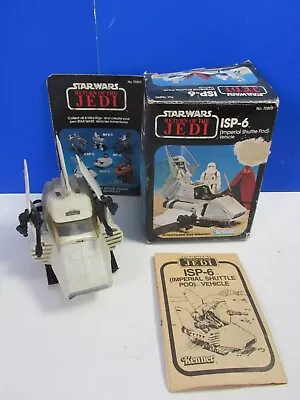 Buy Vintage COMPLETE Star Wars ISP-6 IMPERIAL SHUTTLE POD MINI RIG Kenner ROTJ BOXED • 54.13£