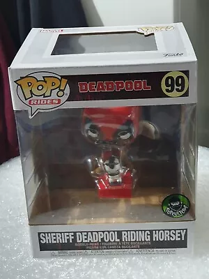 Buy Sheriff Deadpool Riding Horsey 99 Funko Pop Special Edition  - Available Now • 22£