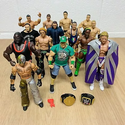 Buy Mattel WWE Elite Series Wrestling Action Figures Bundle Cena Mark Henry Mysterio • 65£
