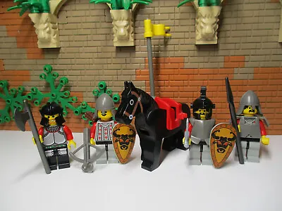 Buy (O5 / 44) LEGO 4x Bull Knight + Horse Castle Knight 6067 6077 6080 6081 6086 • 25.64£