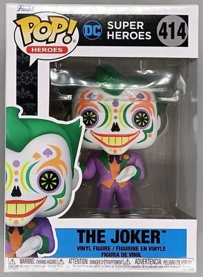 Buy #414 The Joker - DC Super Heroes Dia De Los Funko POP With POP Protector • 10.99£