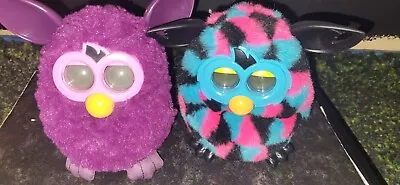 Buy Hasbro Furby Boom X2  Purple Furby And Colourful Furby • 5£