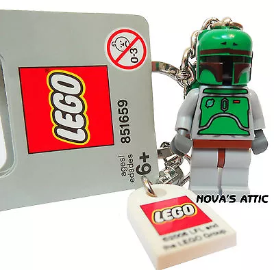 Buy Star Wars Lego Boba Fett Keyring Original  Rare Tile  Grey Hang Tag 851659 • 21.50£