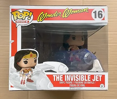 Buy Funko Pop Rides Wonder Woman The Invisible Jet #16 + Free Protector • 59.99£