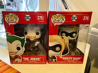 Buy DC The Joker 375 And Harley Quinn 376 Funko Pop • 8.50£