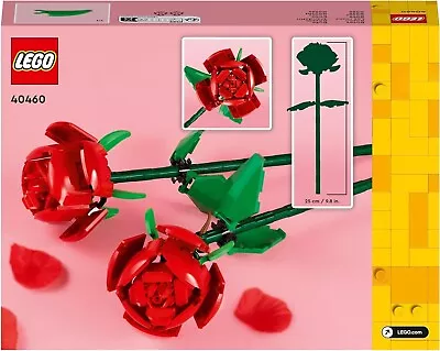 Buy LEGO Creator Roses, Flower Set, Flower Bouquet, Home Décor, Lego Set For Kids 8+ • 14.99£