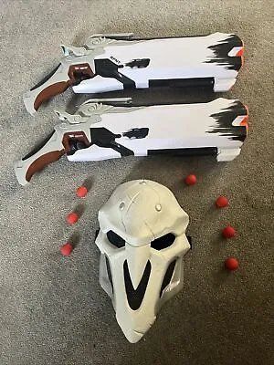Buy Nerf Overwatch Reaper Rival Set Complete 2x Shotguns 1x White Mask And Bullets • 85£