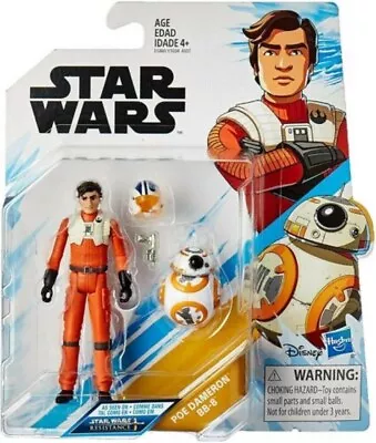 Buy Star Wars Resistance Poe Dameron & Bb-8 3 3/4  Action Figures New! • 13.50£