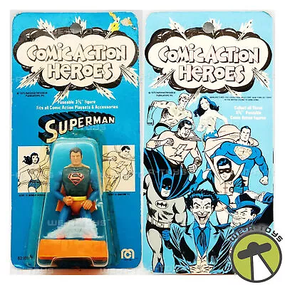 Buy DC Comic Action Heroes Superman Poseable 3.75  Action Figure 1975 Mego USED • 262.93£