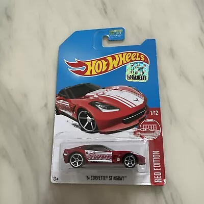 Buy Hot Wheels ‘14 Corvette Stingray Red Edition Target Exclusive 2017 In Red - Rare • 10£
