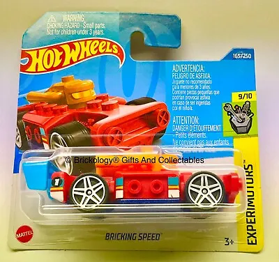 Buy Hot Wheels Fits Lego Car Bricking Speed Red Build On Removable Parts By Mattel • 12£
