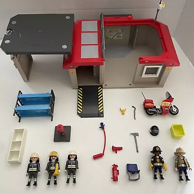 Buy Playmobil Fire Station Take Along/ Carry Along Set 5663 + 3 Extra Figures • 14.99£
