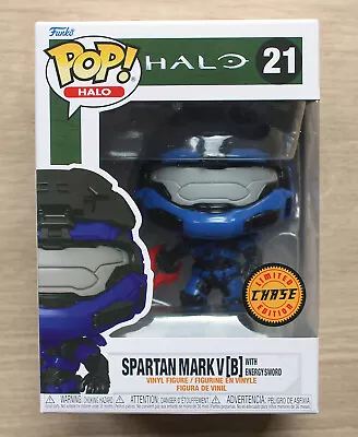 Buy Funko Pop Games Halo Spartan Mark V (B) With Energy Sword CHASE + Free Protector • 14.99£