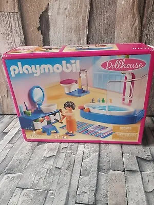 Buy Playmobil Dolls House Bathroom With Shower 51 Piece Playset 70211 Ages 4+ • 15.99£