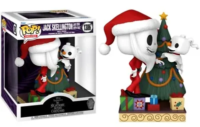 Buy Nightmare Before Christmas Jack & Zero With Tree Pop! Funko Vinyl Figure No. 1386 • 32.85£