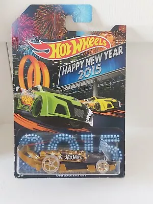 Buy Rare Hot Wheels Diecast 2015 Happy New Year Carbonator - Gold & Black • 15.65£