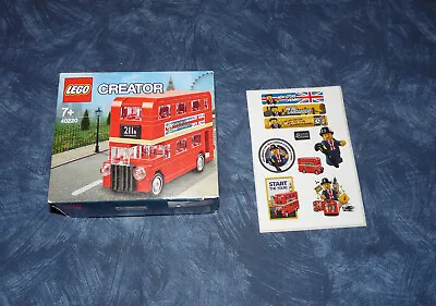 Buy Lego Creator London  Bus 40220 With Free Leicester Sqaure Stickers Sealed • 12£