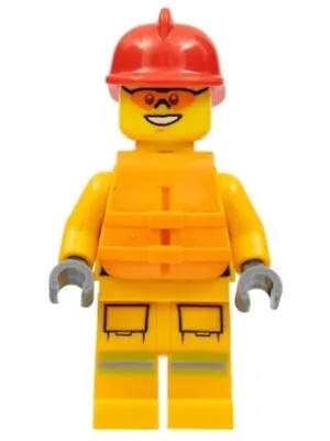 Buy New LEGO City - Fire Department - Firefighter W/ Reflective Vest - Cty0974 • 3.08£