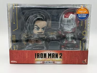 Buy Hot Toys Cosbaby Marvel Iron Man 2 - Whiplash & Iron Man Mark V COSB801 • 70£